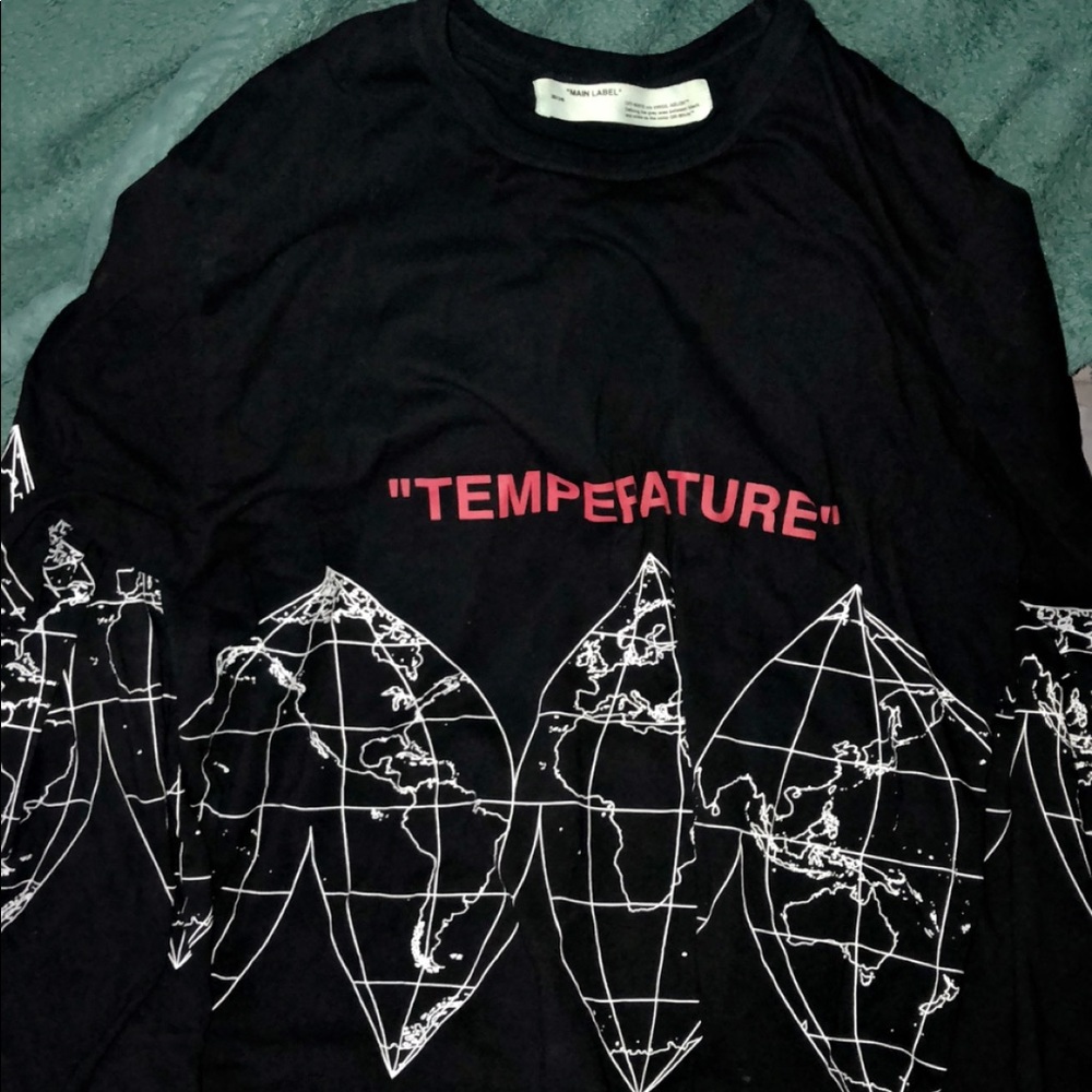 Off white temperature tee